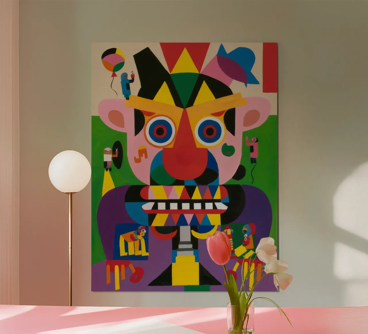Ritratto mistico poster con telaio in legno da Monarco Virtuoso