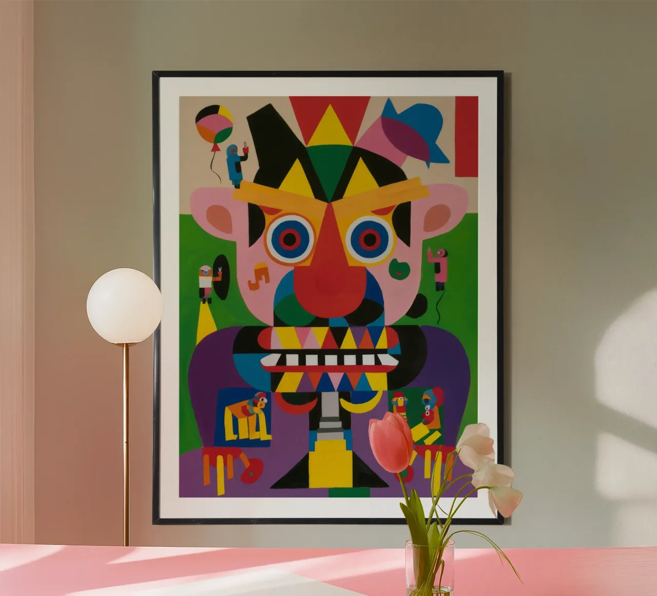 Ritratto mistico poster con telaio in legno da Monarco Virtuoso