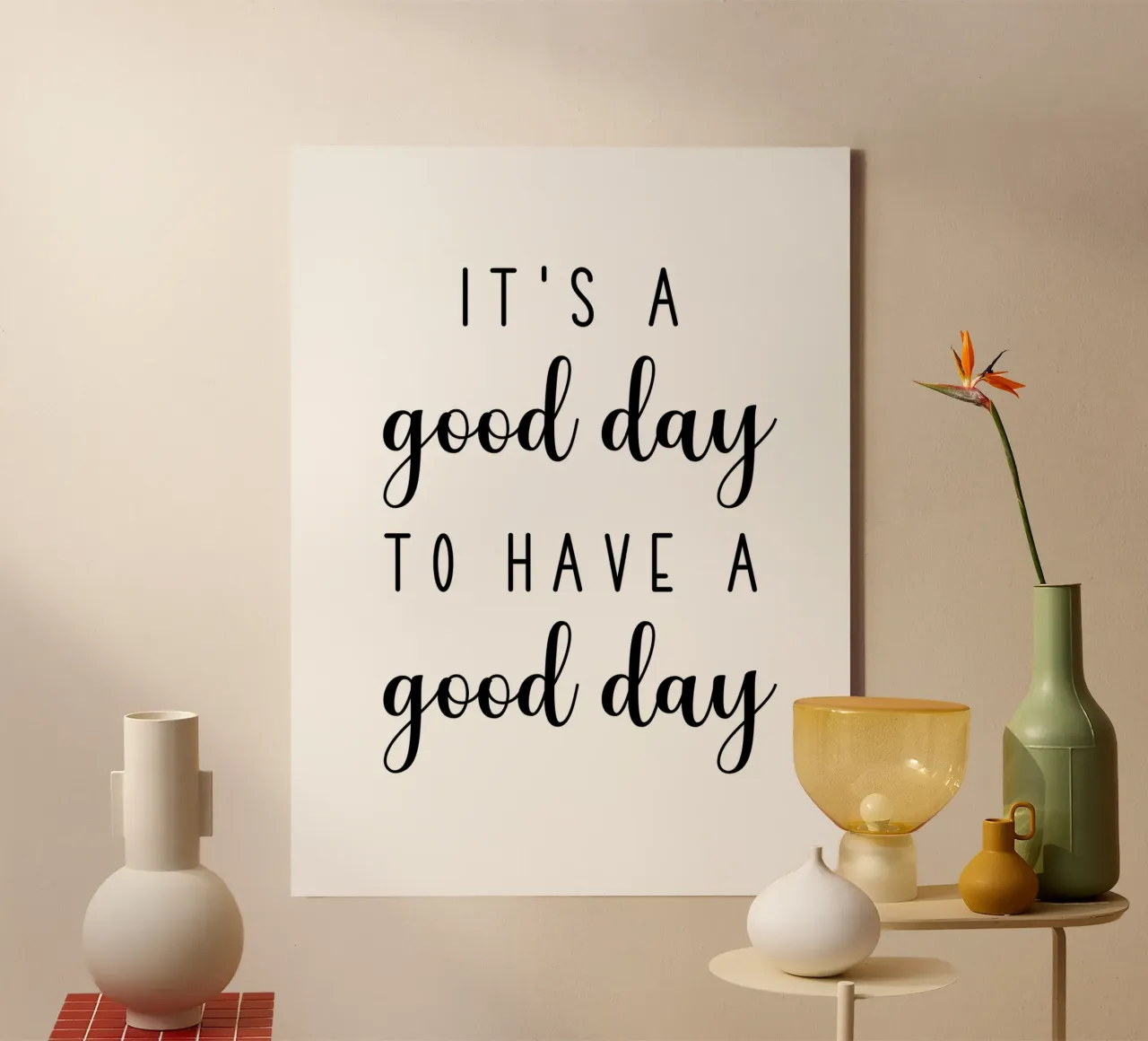 C'est un bon jour pour avoir une bonne journée Motivationnel toile de Shark Printables