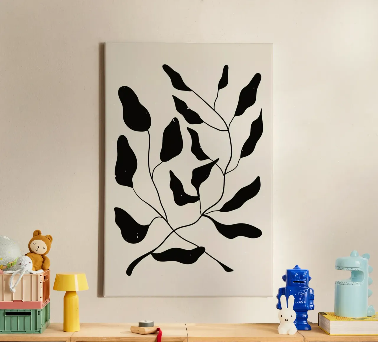 Laurel Leaves canvas by Graphite