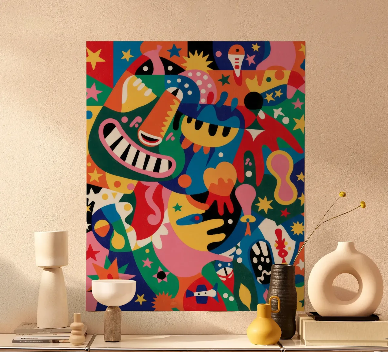 Astrazione eterea poster con telaio in alluminio da Monarco Virtuoso
