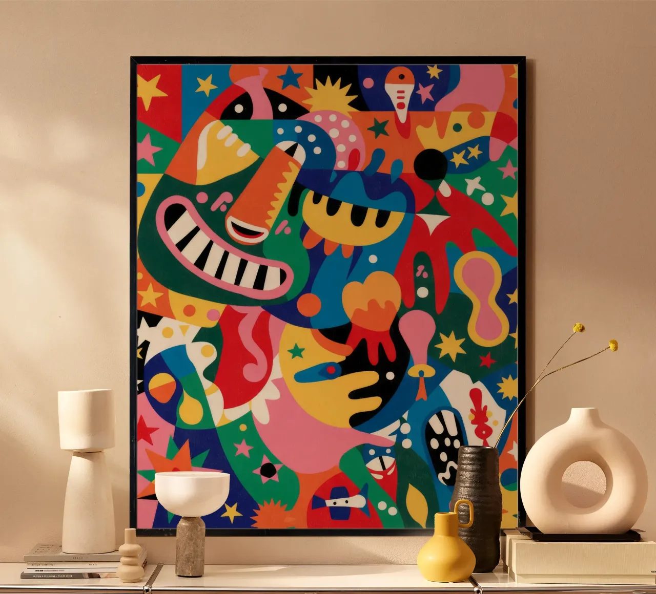 Astrazione eterea poster con telaio in alluminio da Monarco Virtuoso