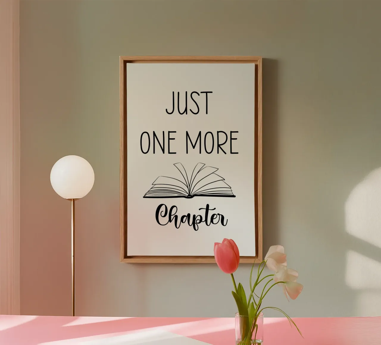 Juste un chapitre de plus Booklovers toile avec Caisse américaine de Shark Printables