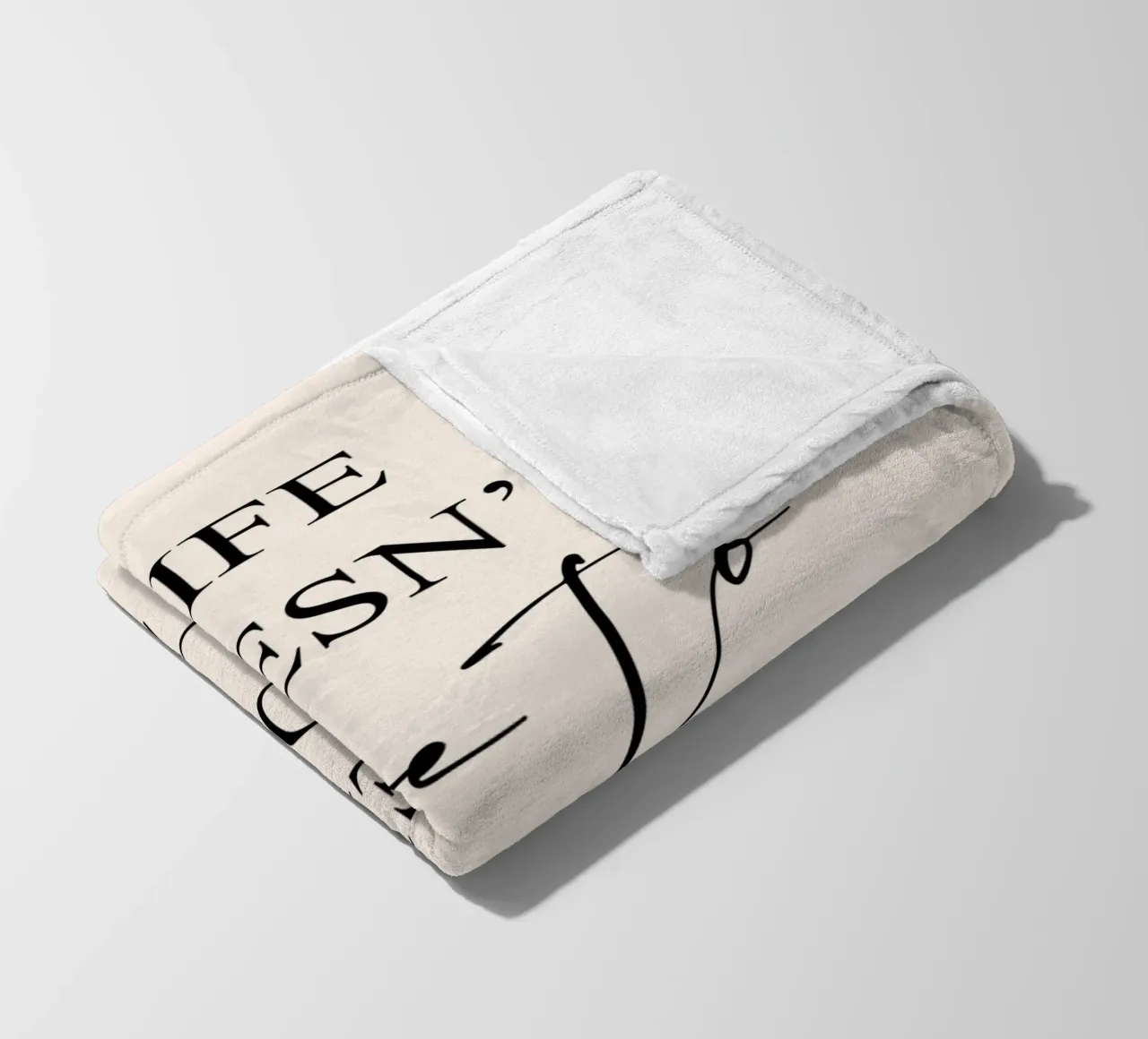 La vita non deve essere perfetta per essere meravigliosa Motivazionale coperta in pile da Shark Printables