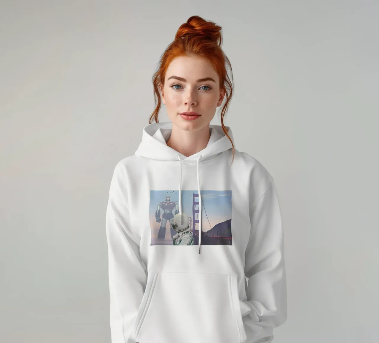A Very Large Robot hoodie by Scott Listfield