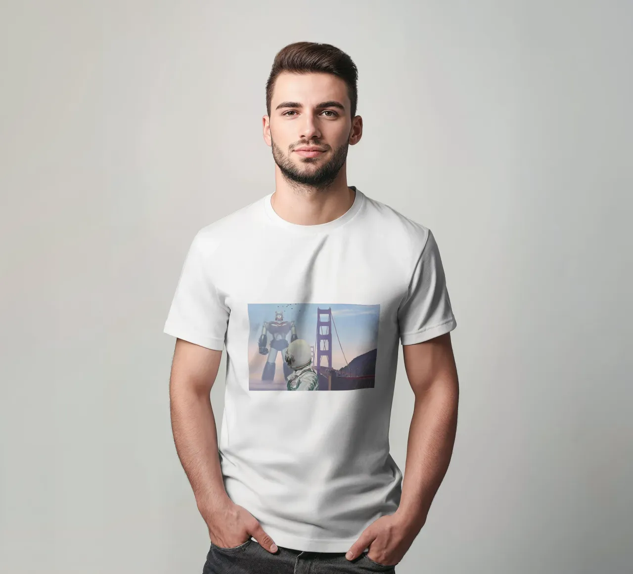 A Very Large Robot t-shirt da Scott Listfield