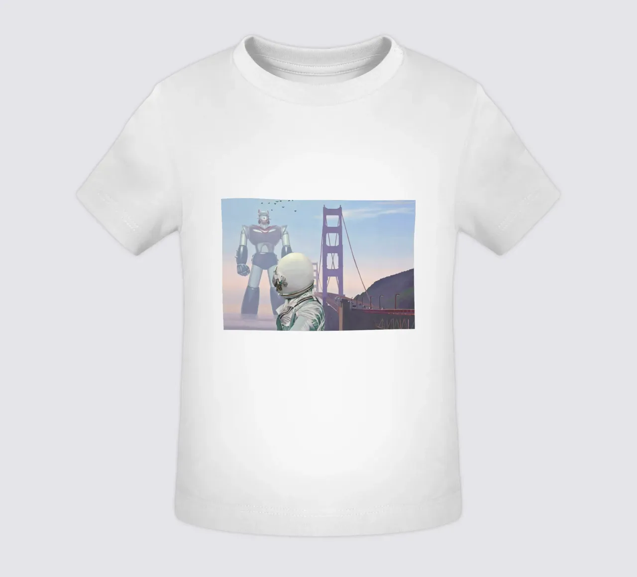 A Very Large Robot maglietta neonato da Scott Listfield