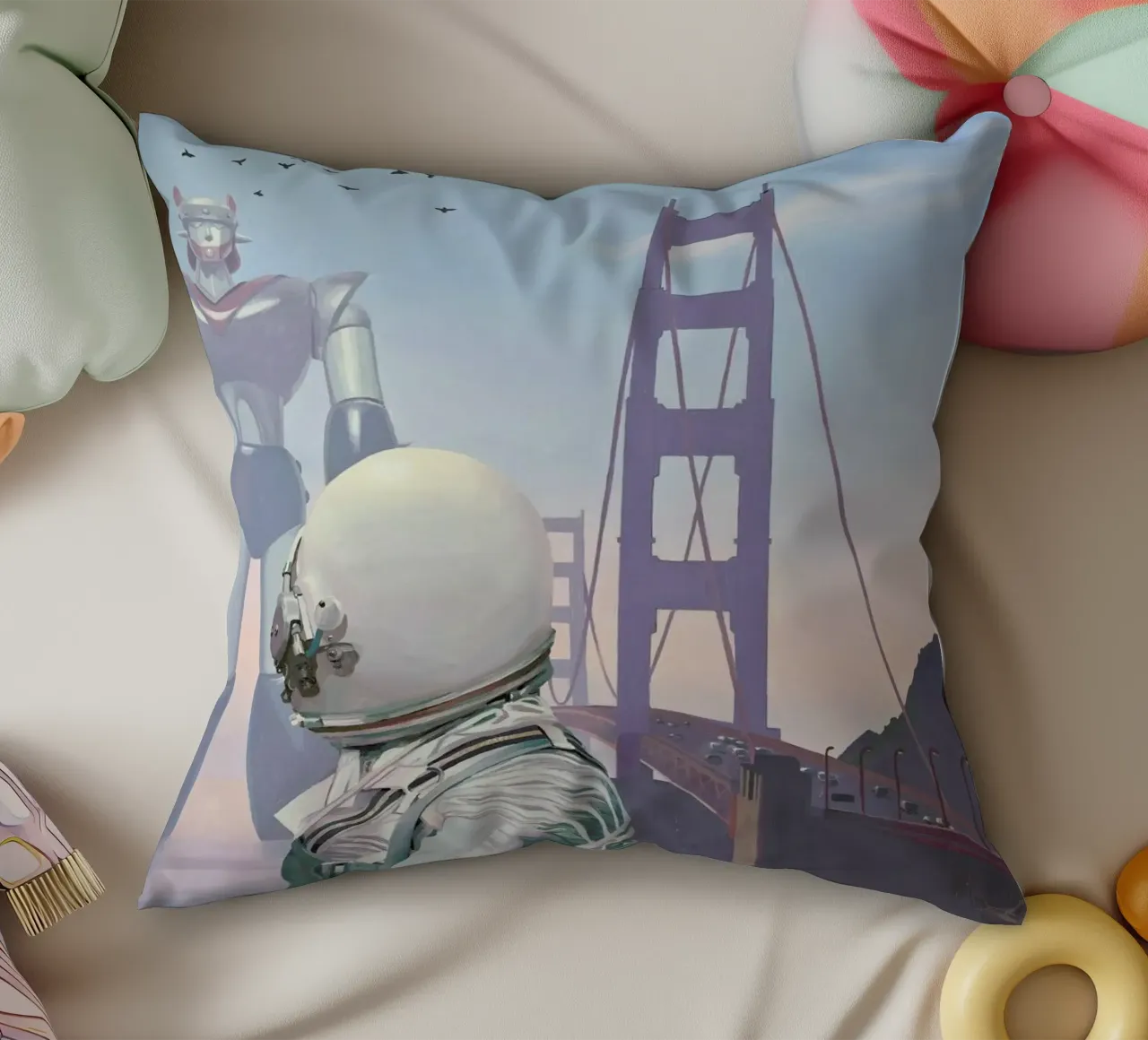 A Very Large Robot cuscino da Scott Listfield