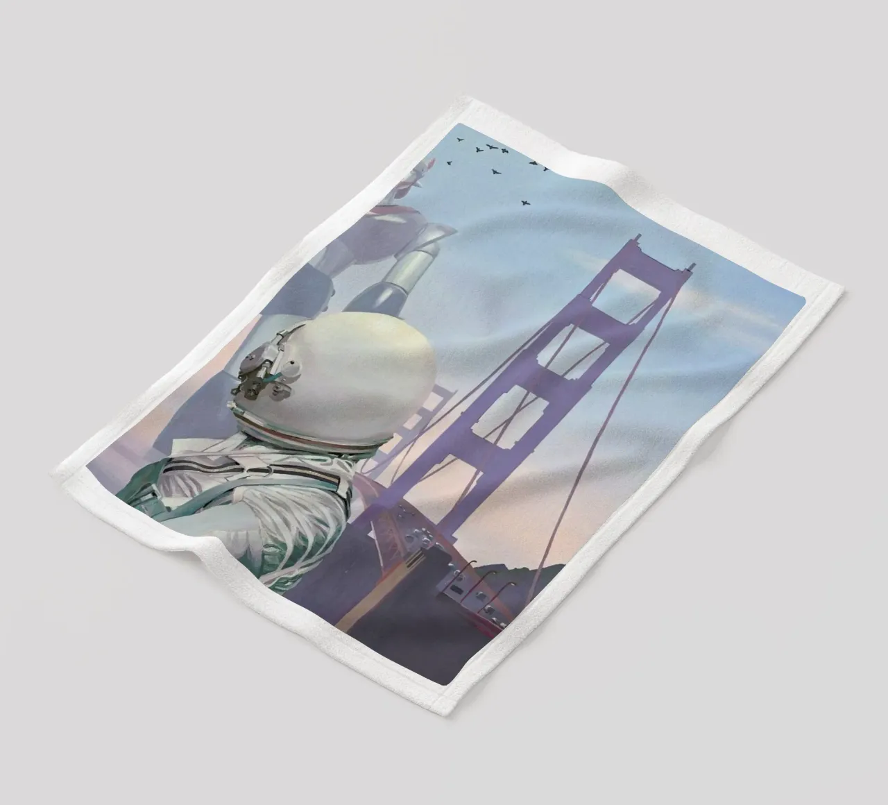 A Very Large Robot coperta in pile da Scott Listfield