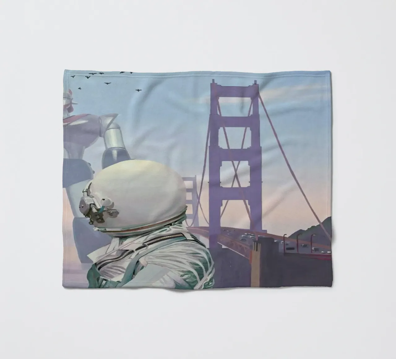 A Very Large Robot coperta in pile da Scott Listfield