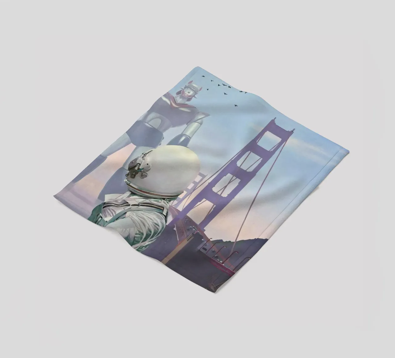 A Very Large Robot coperta in pile da Scott Listfield