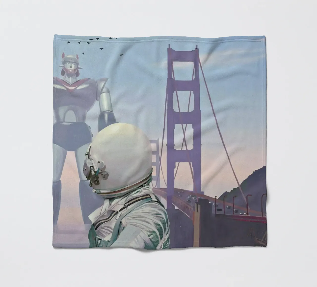 A Very Large Robot coperta in pile da Scott Listfield