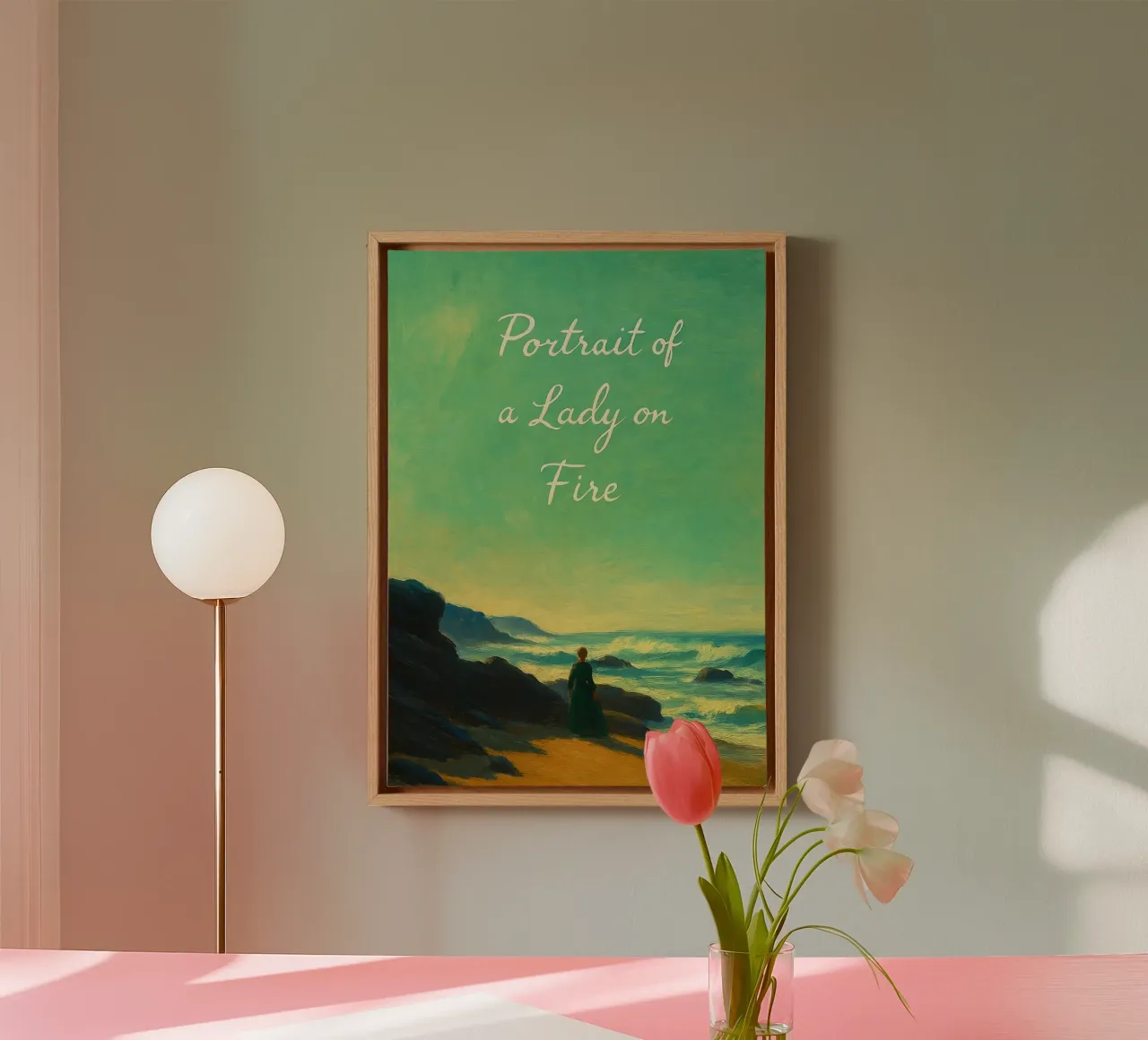 Portrait d'une dame en feu repeindre l'imagination toile avec Caisse américaine de SIQAYA