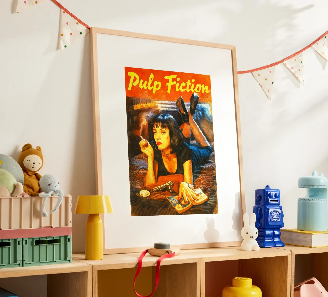 pulp fiction ridipingere l'immaginazione poster da SIQAYA