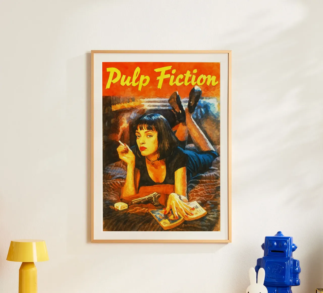 pulp fiction ridipingere l'immaginazione poster da SIQAYA
