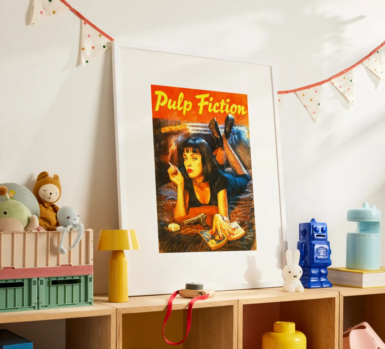pulp fiction ridipingere l'immaginazione poster da SIQAYA