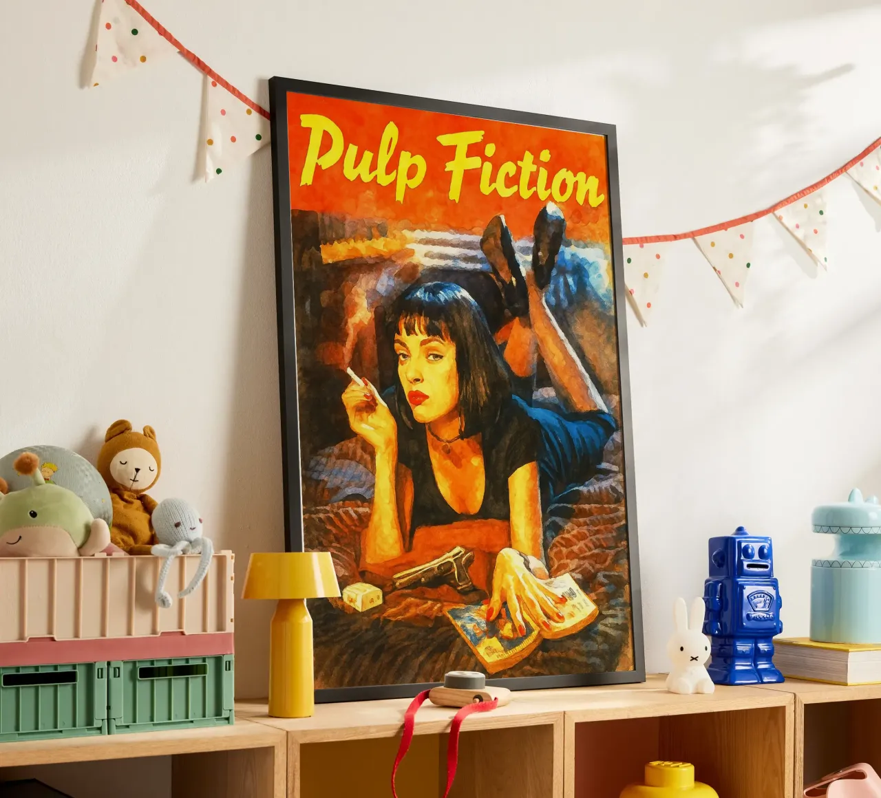 pulp fiction ridipingere l'immaginazione poster da SIQAYA