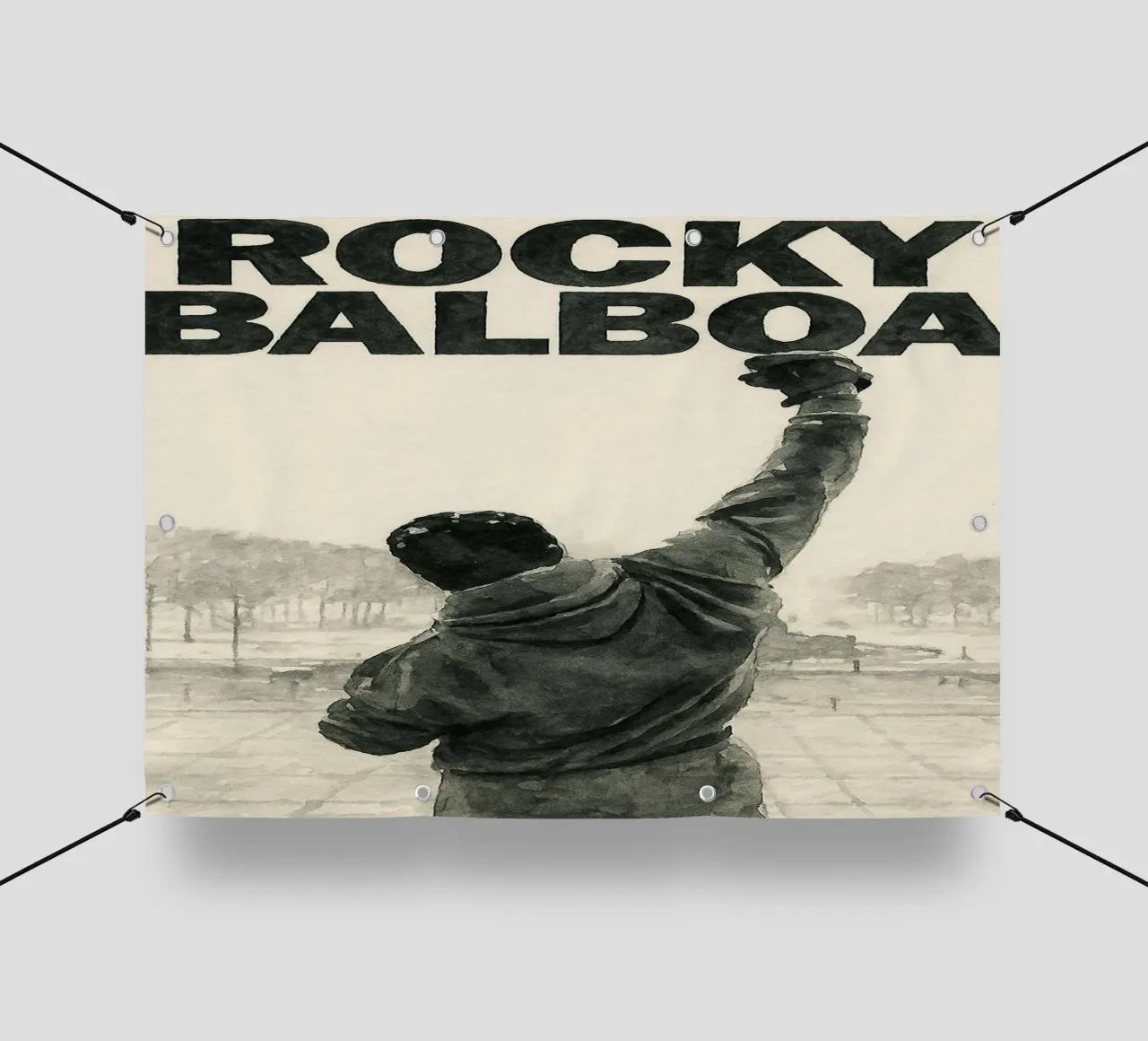 rocky balboa pintura imaginación reproducción lonas publicitarias de SIQAYA