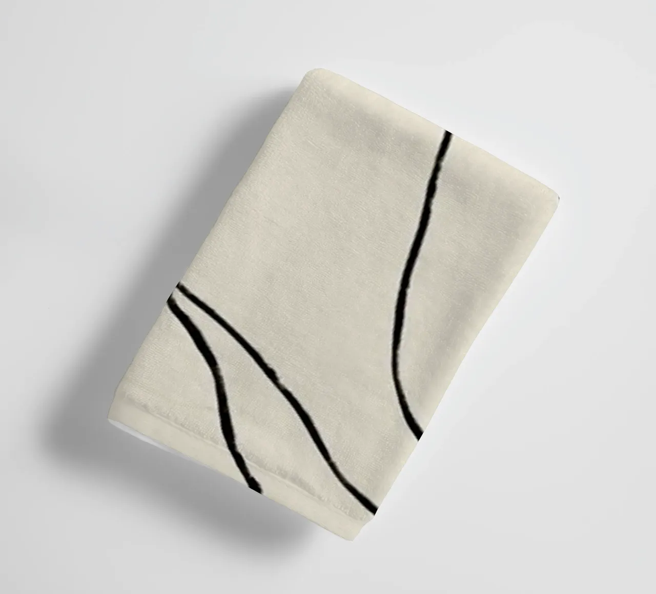 Minimal graceful line art abstract 23 asciugamano da bagno da Little Dean