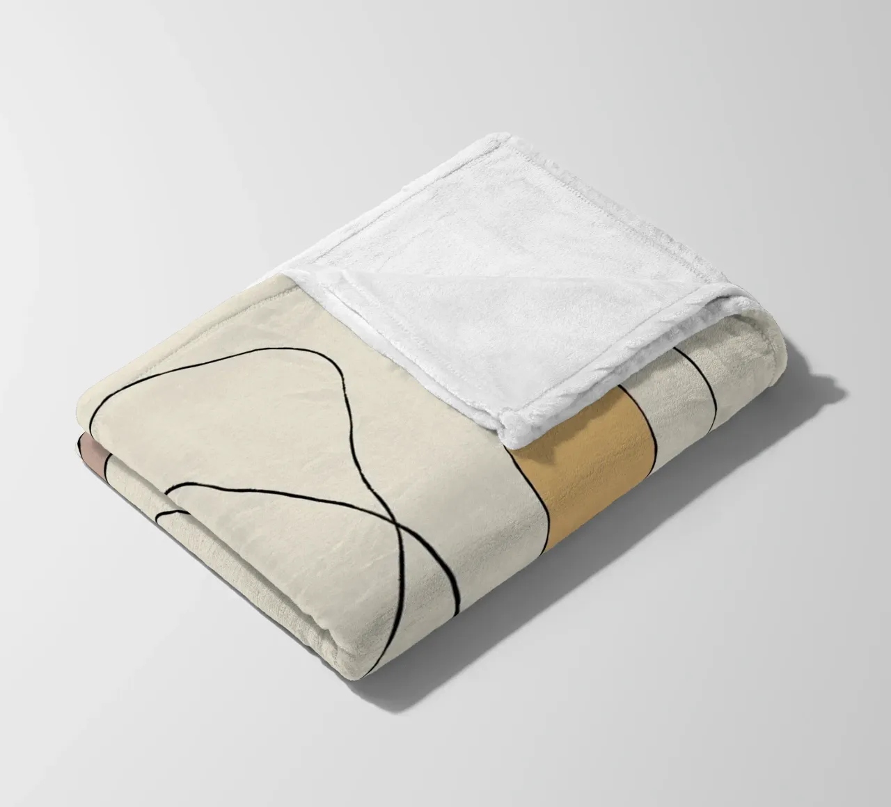 Minimal graceful line art abstract 23 coperta in pile da Little Dean