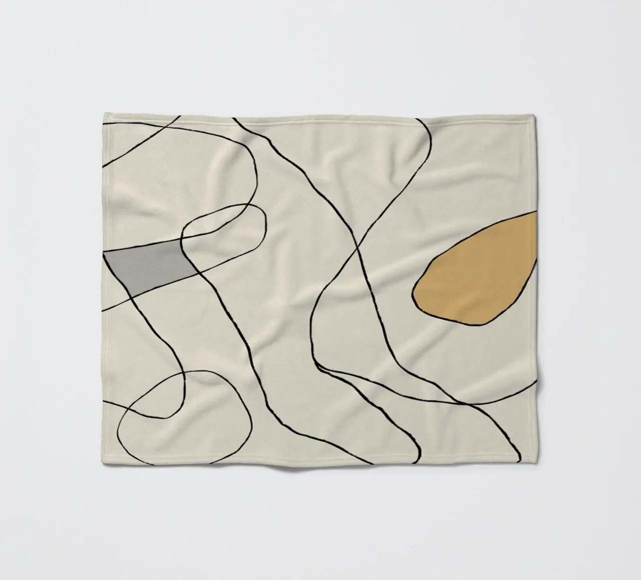 Minimal graceful line art abstract 23 coperta in pile da Little Dean