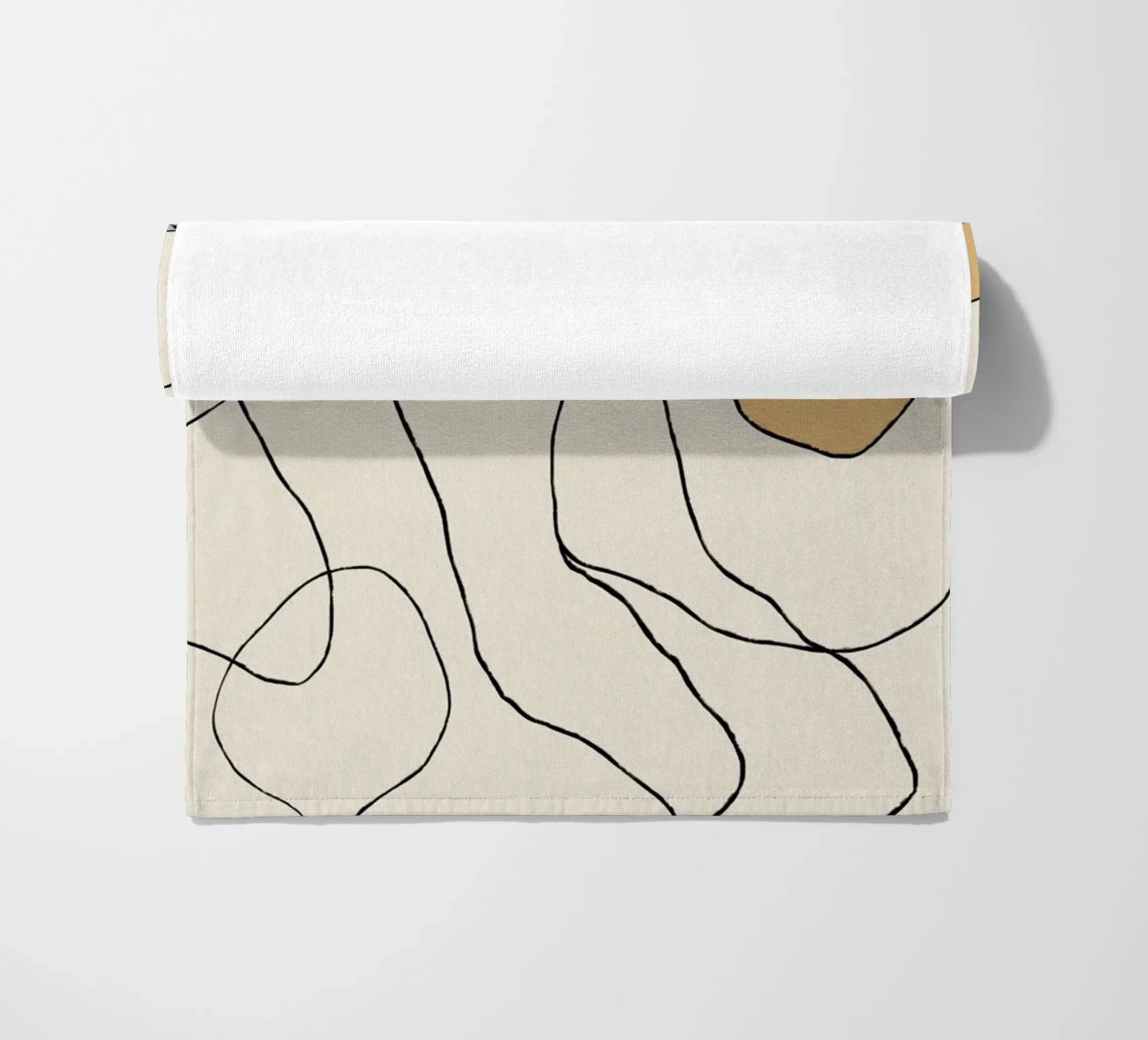 Minimal graceful line art abstract 23 telo mare da Little Dean