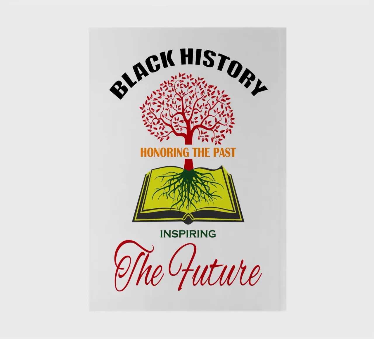 black history honoring the past inspiring the future notebook by Peyek Island