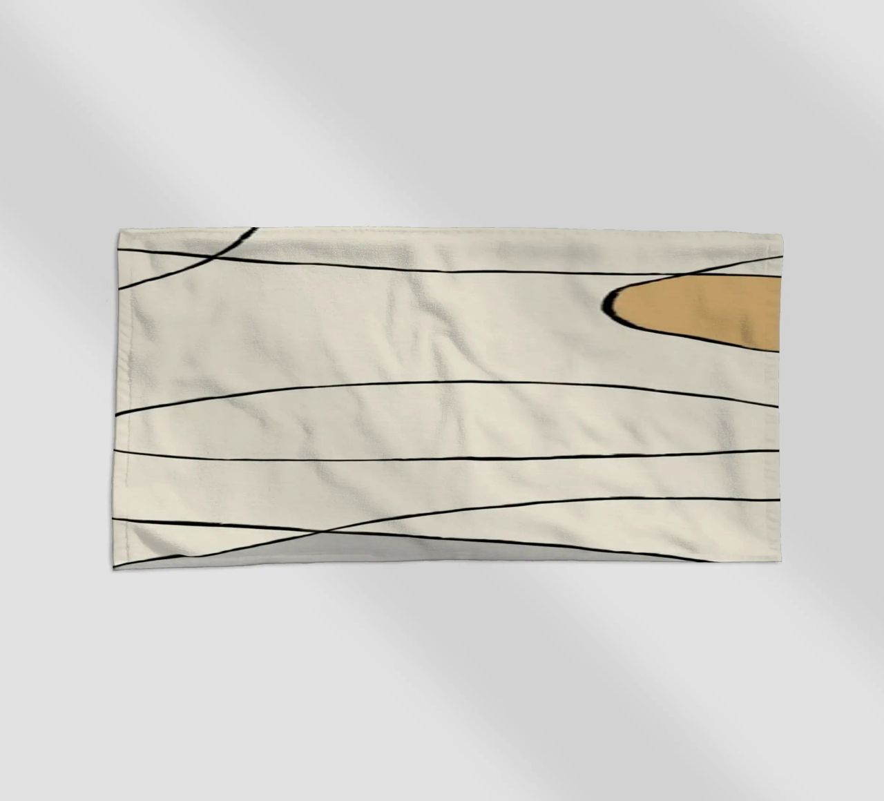 Minimal graceful line art abstract 22 telo mare da Little Dean