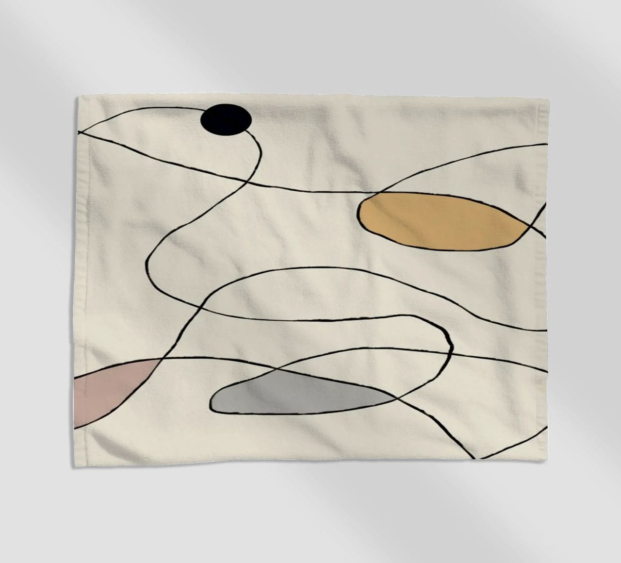 Minimal graceful line art abstract 22 telo mare da Little Dean