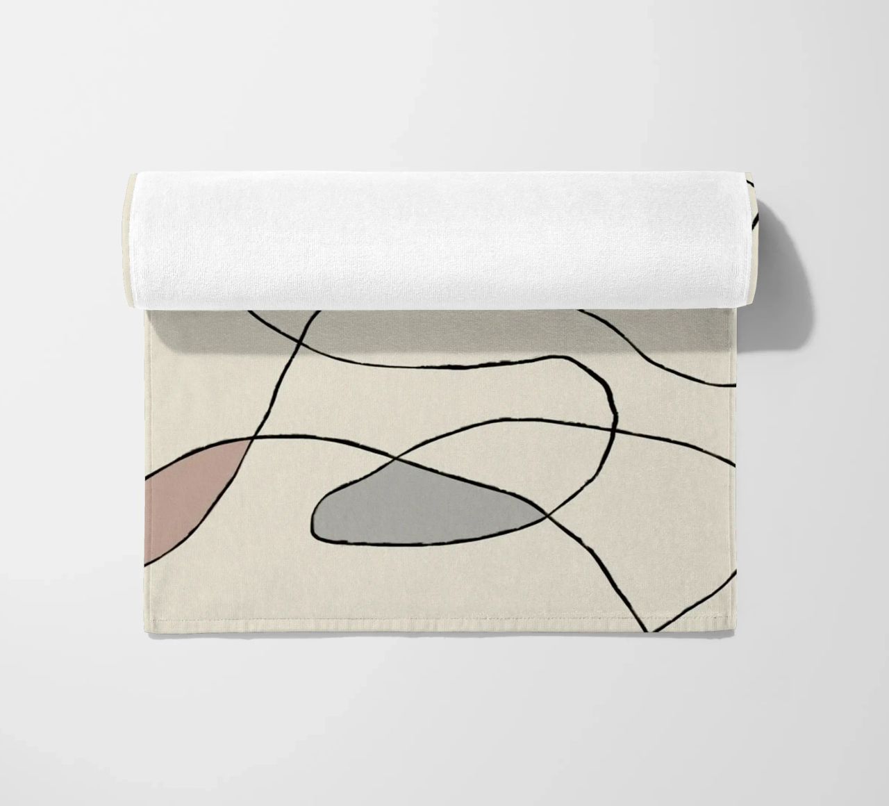 Minimal graceful line art abstract 22 telo mare da Little Dean