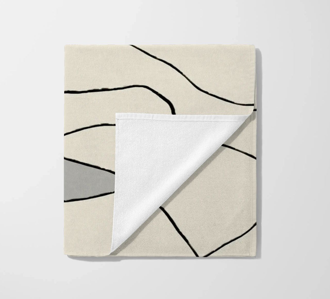 Minimal graceful line art abstract 22 telo mare da Little Dean