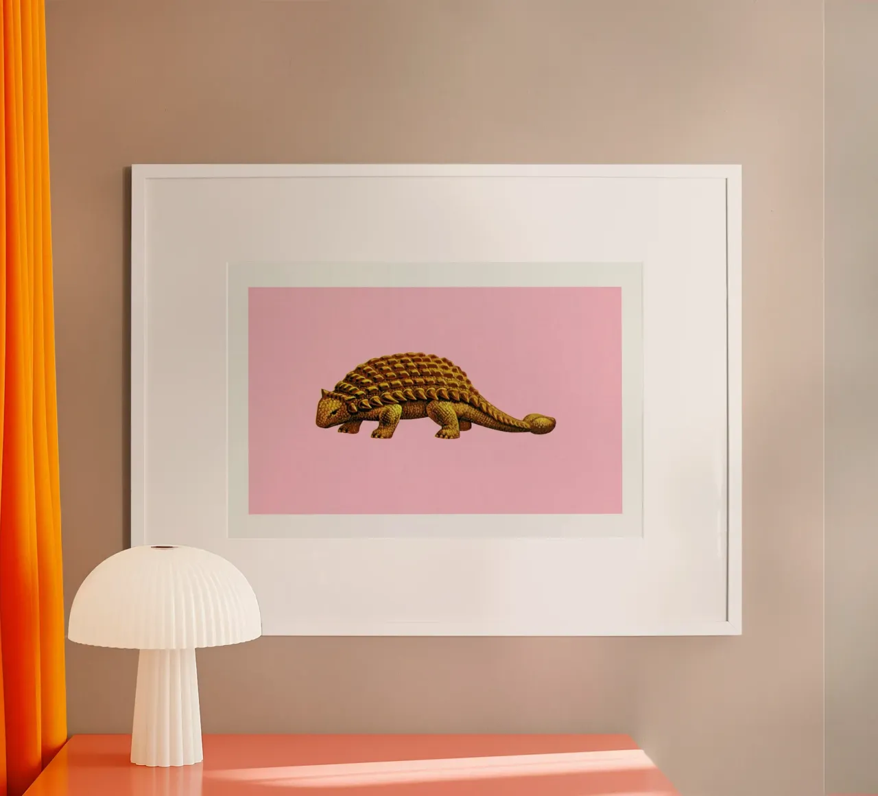 Ankylosaurus poster con telaio in plastica da Flora & Fauna