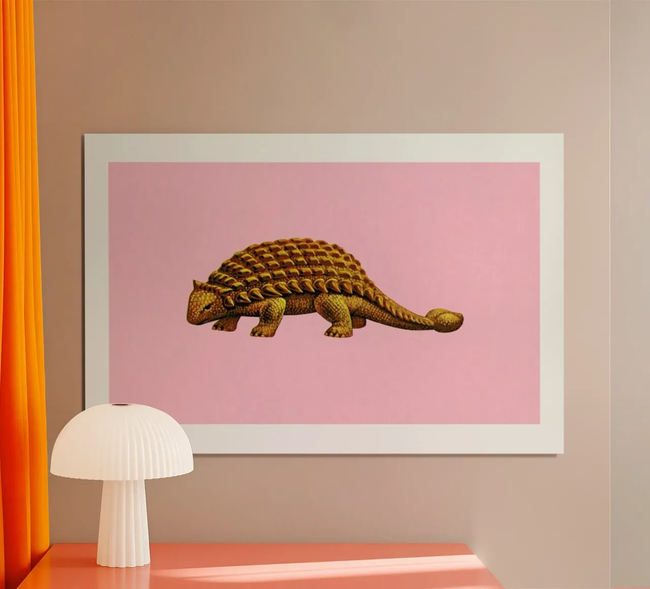 Ankylosaurus poster con telaio in plastica da Flora & Fauna