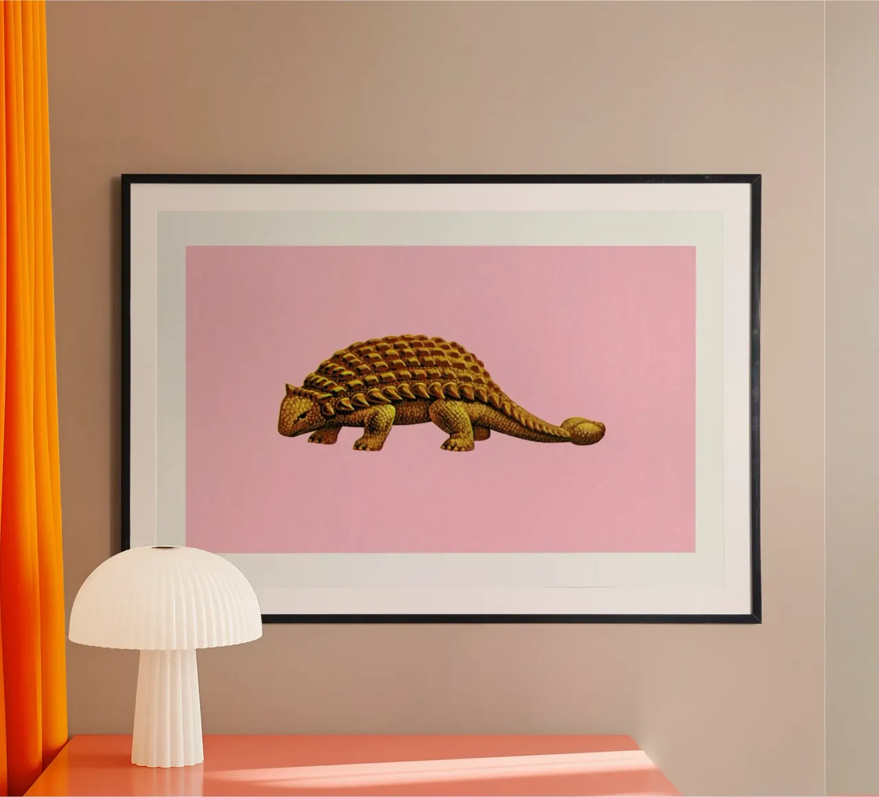 Ankylosaurus poster con telaio in plastica da Flora & Fauna