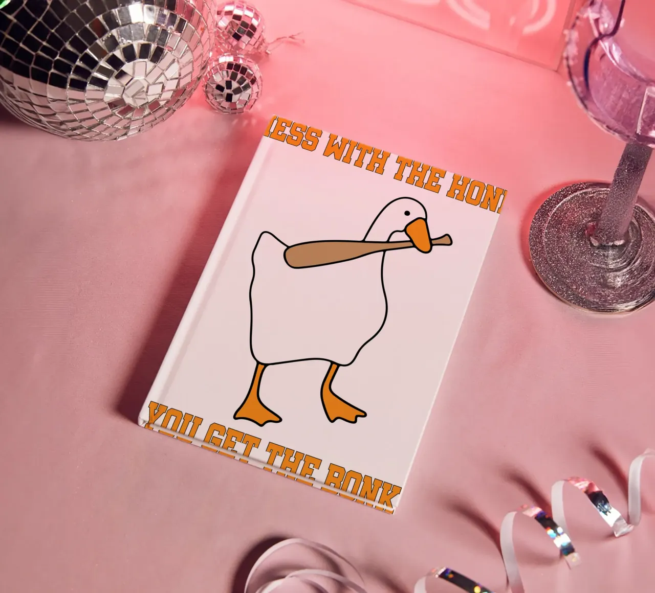 Mess With The Honk You Get The Bonk Goose Game notebook by Peyek Island
