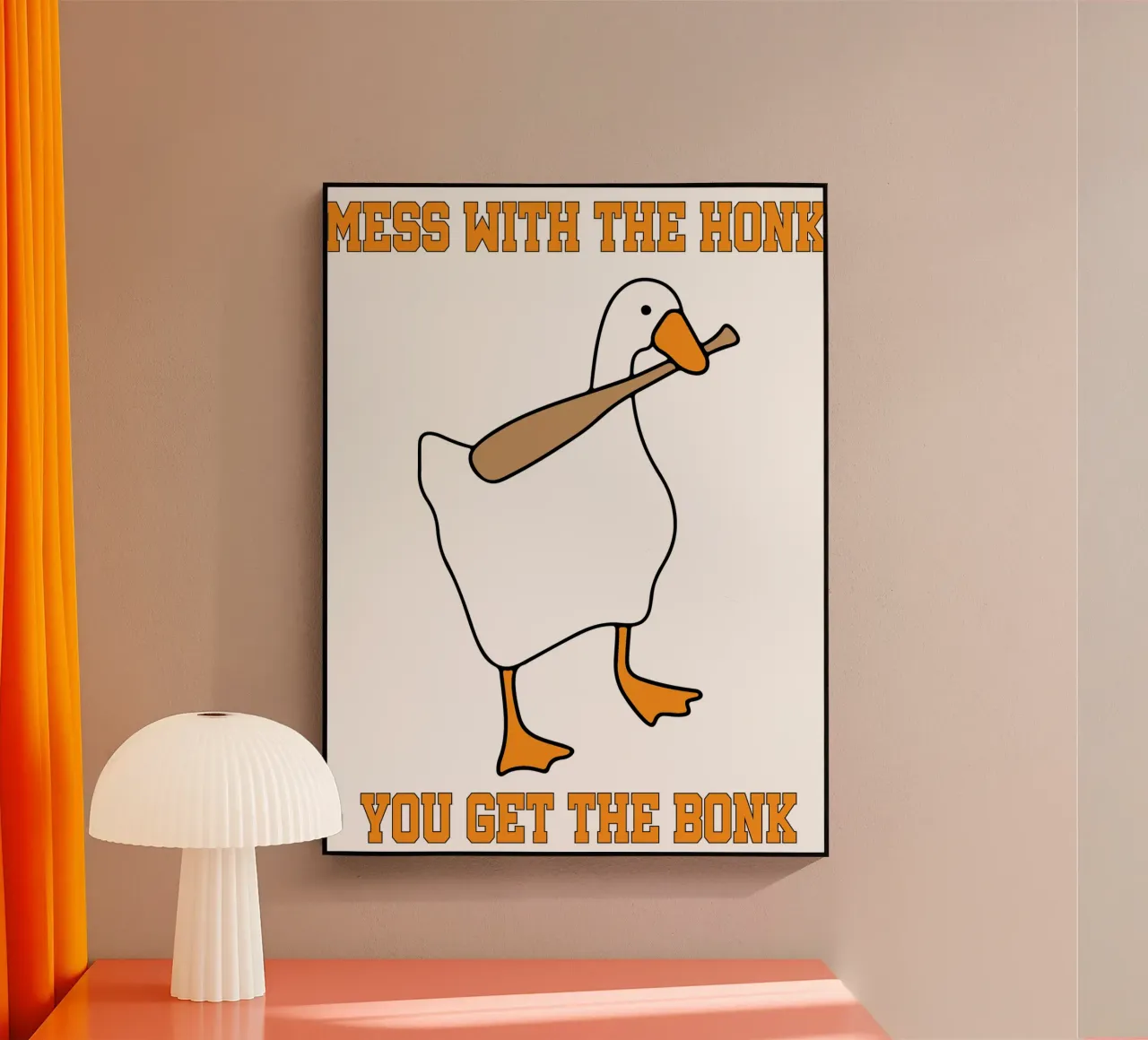 Mess With The Honk You Get The Bonk Goose Game Acryl-Glas von Peyek Island