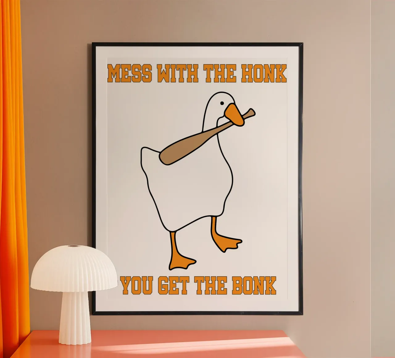 Mess With The Honk You Get The Bonk Goose Game Hahnemühle von Peyek Island