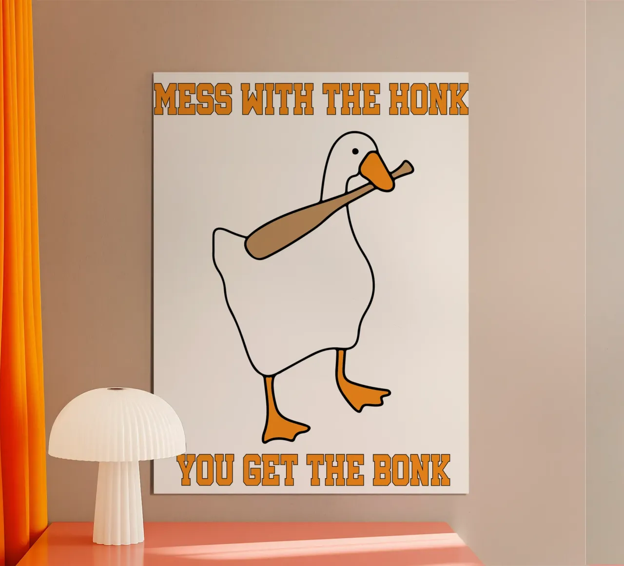 Mess With The Honk You Get The Bonk Goose Game Hahnemühle von Peyek Island