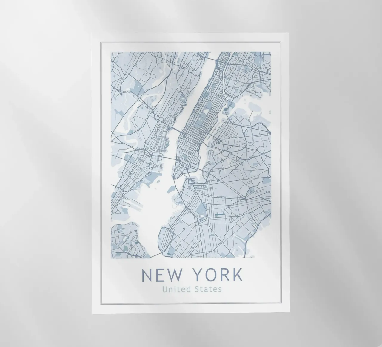 New York USA Maps pellicola backlit da Trending Art Company