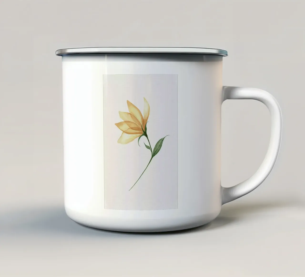 Une Seule Fleur tazza in smalto da Flora & Fauna