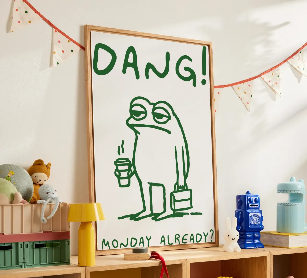 Frog Dang Monday Already ? acrylic glass by Peyek Island
