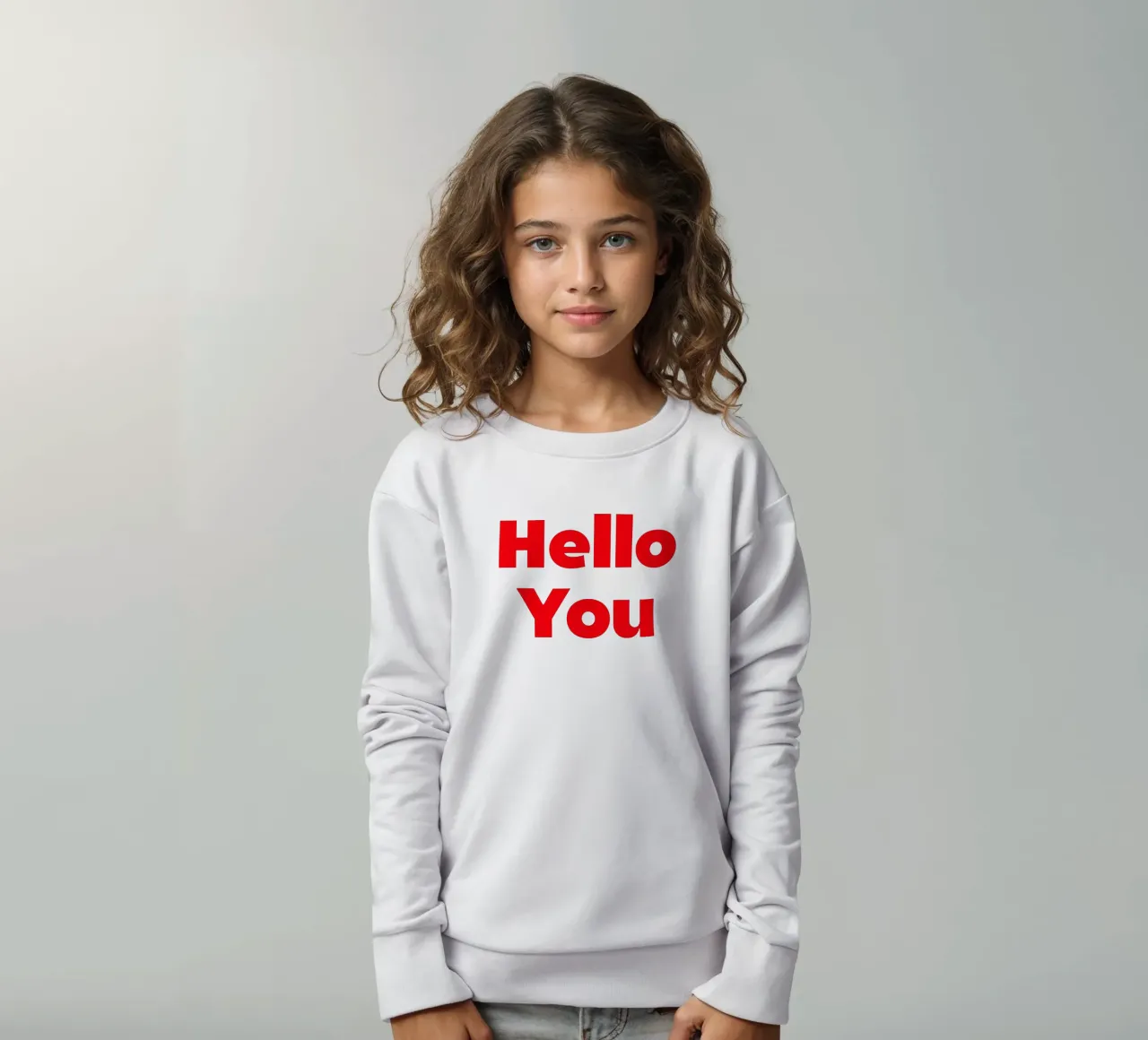 Hello You felpa bambino da Rose Beck Art