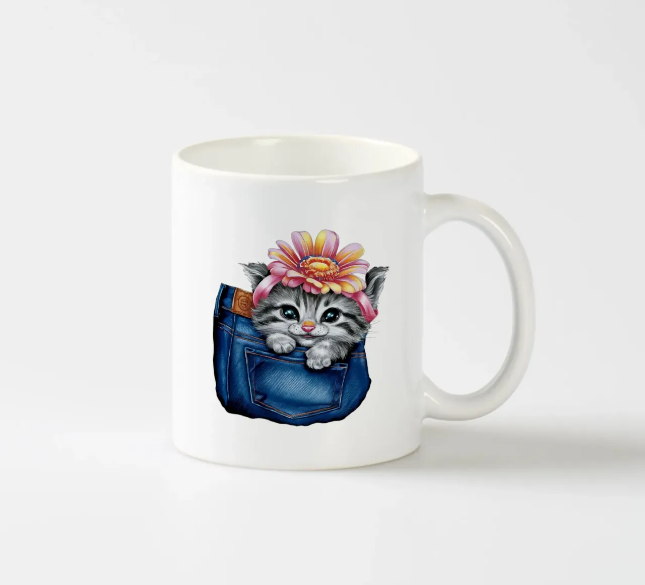 Le chat dans la poche tazza in ceramica da dinem