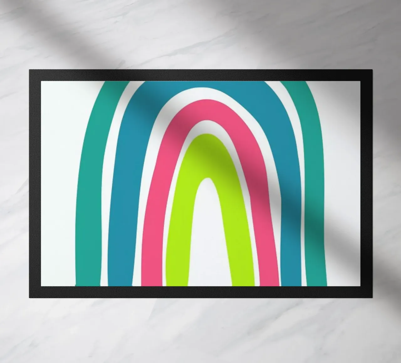 Regenbogen deurmat van Mia Nissen