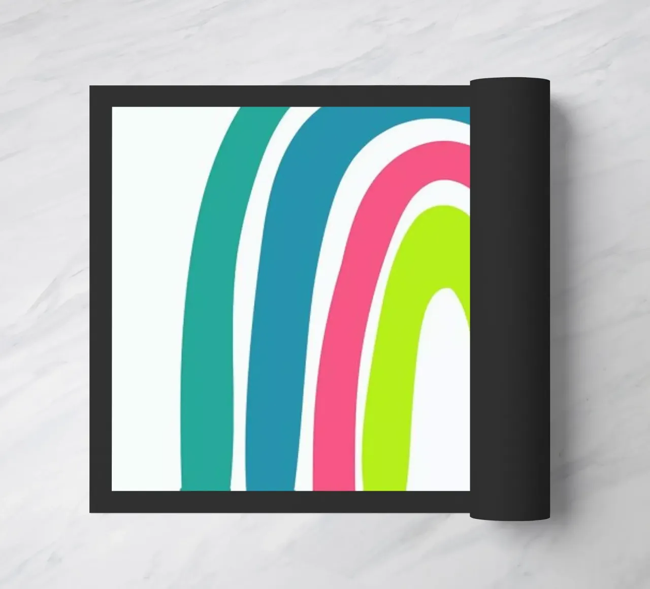 Regenbogen deurmat van Mia Nissen