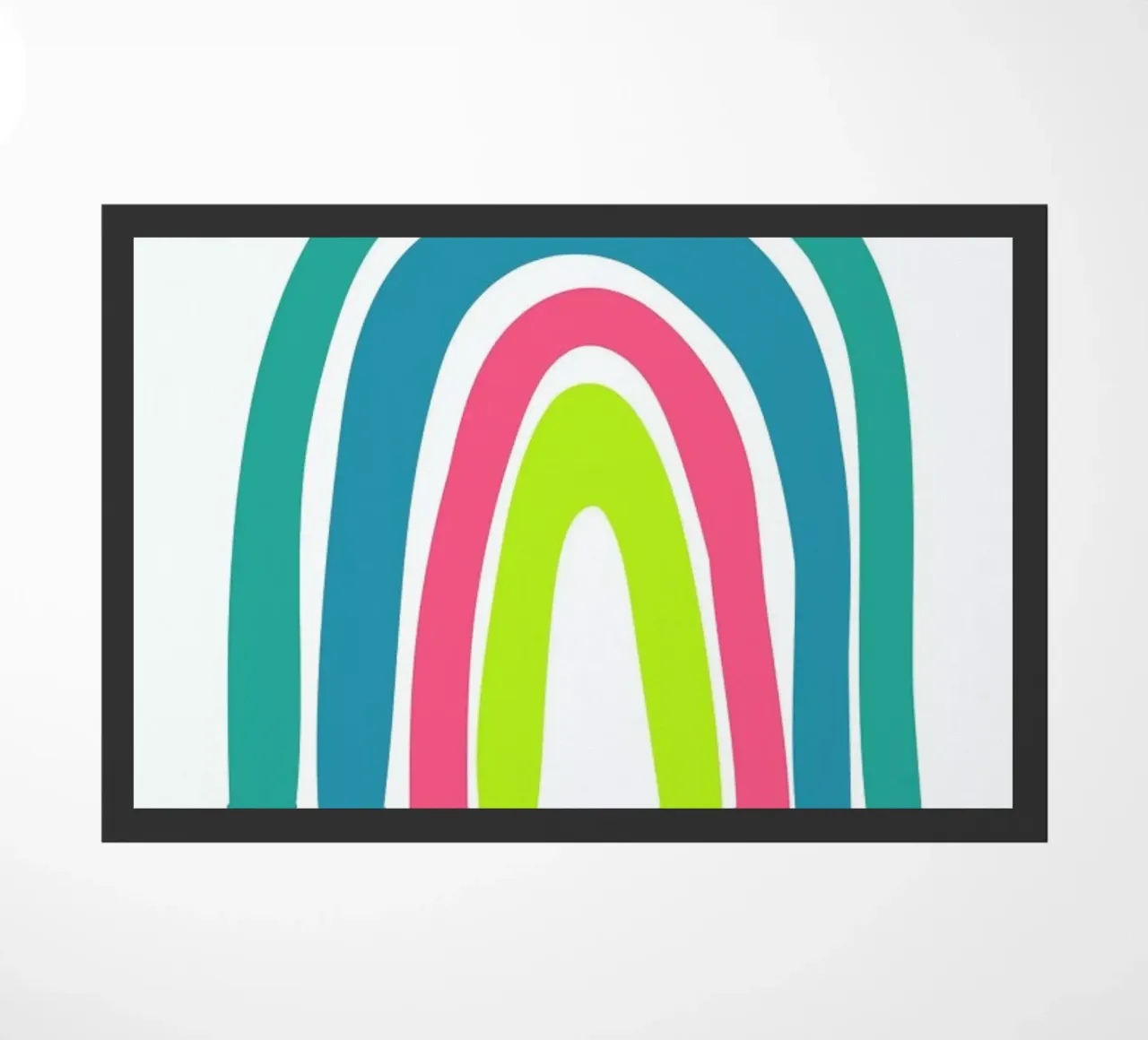 Regenbogen deurmat van Mia Nissen