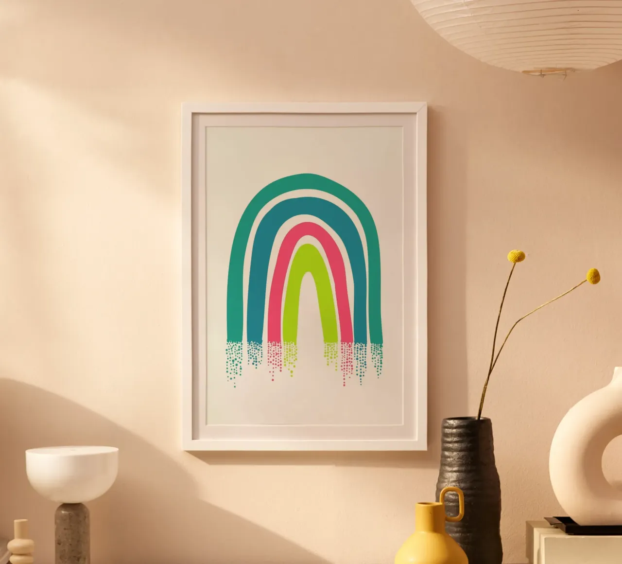 Regenbogen poster con telaio in plastica da Mia Nissen