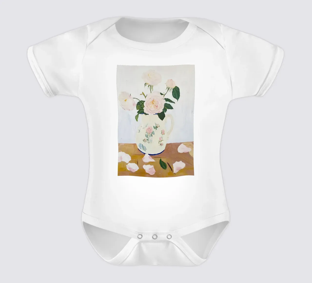 Roses dans un vase, fleurs, poster de fleurs, peinture vintage body bébé de Little Lila