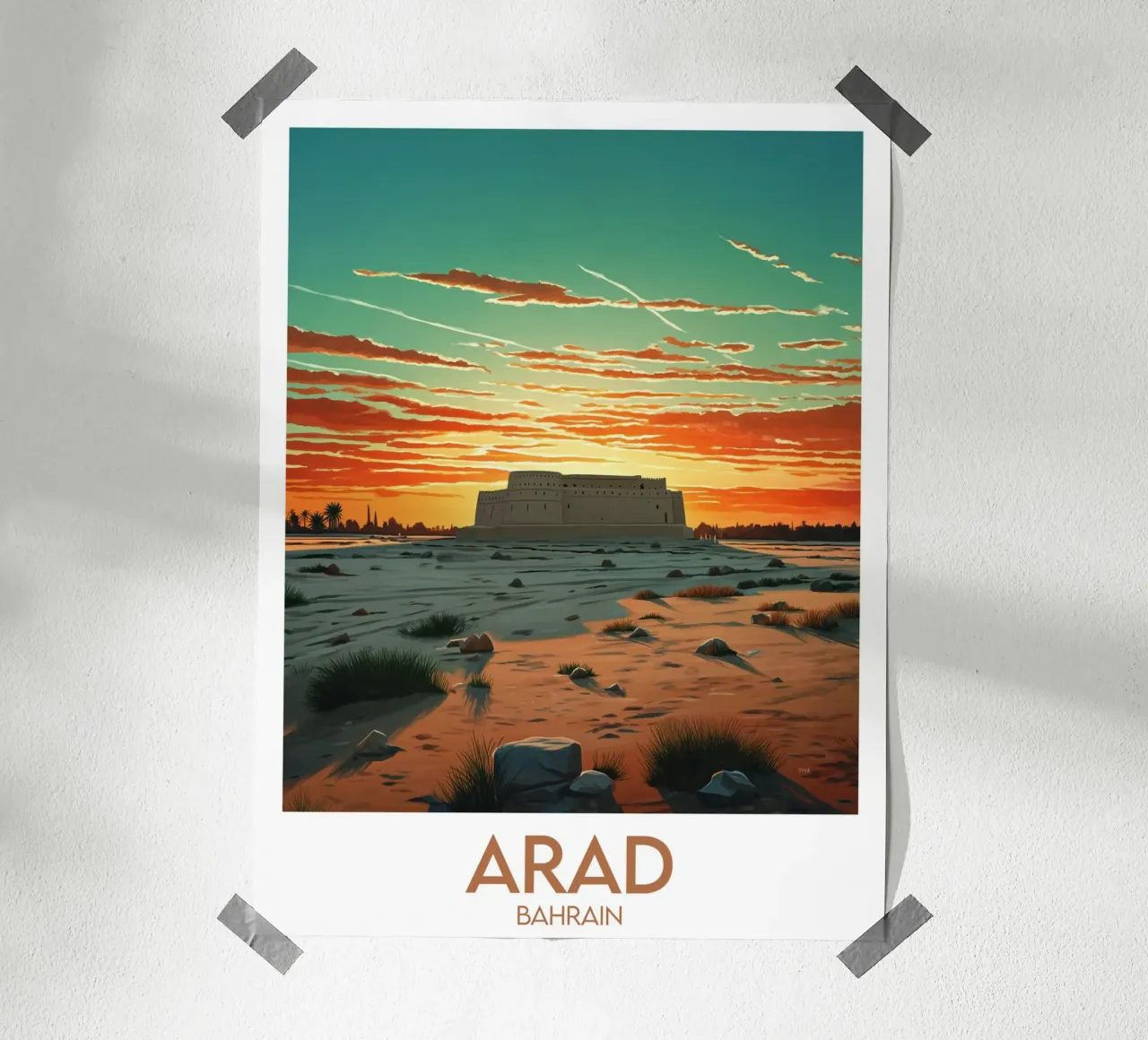 Affiche Arad poster con telaio in legno da Frame the World