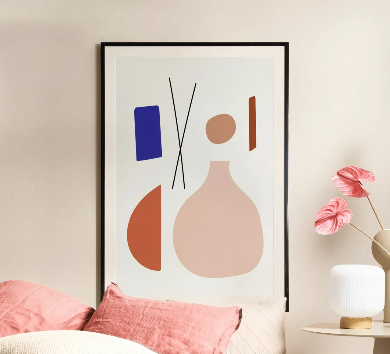 Still Life poster con telaio in plastica da Pure